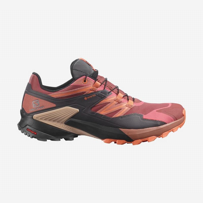 Salomon Singapore Womens Trail Running Shoes - WINGS SKY GORE-TEX Red/Black | 43975-NXEC